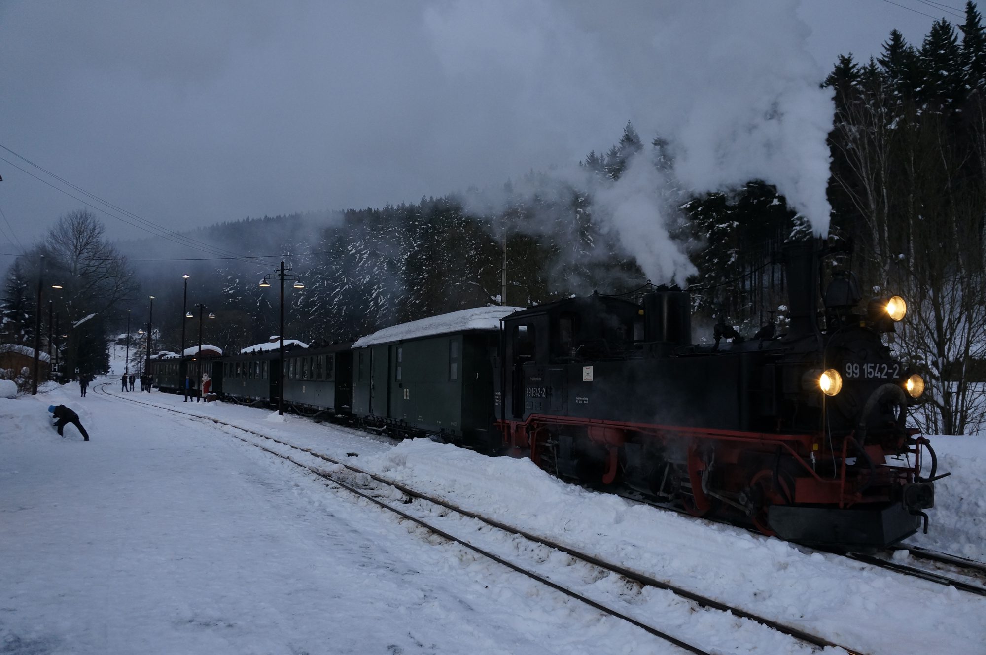 Weihnachtsfeier Dampfeisenbahn
