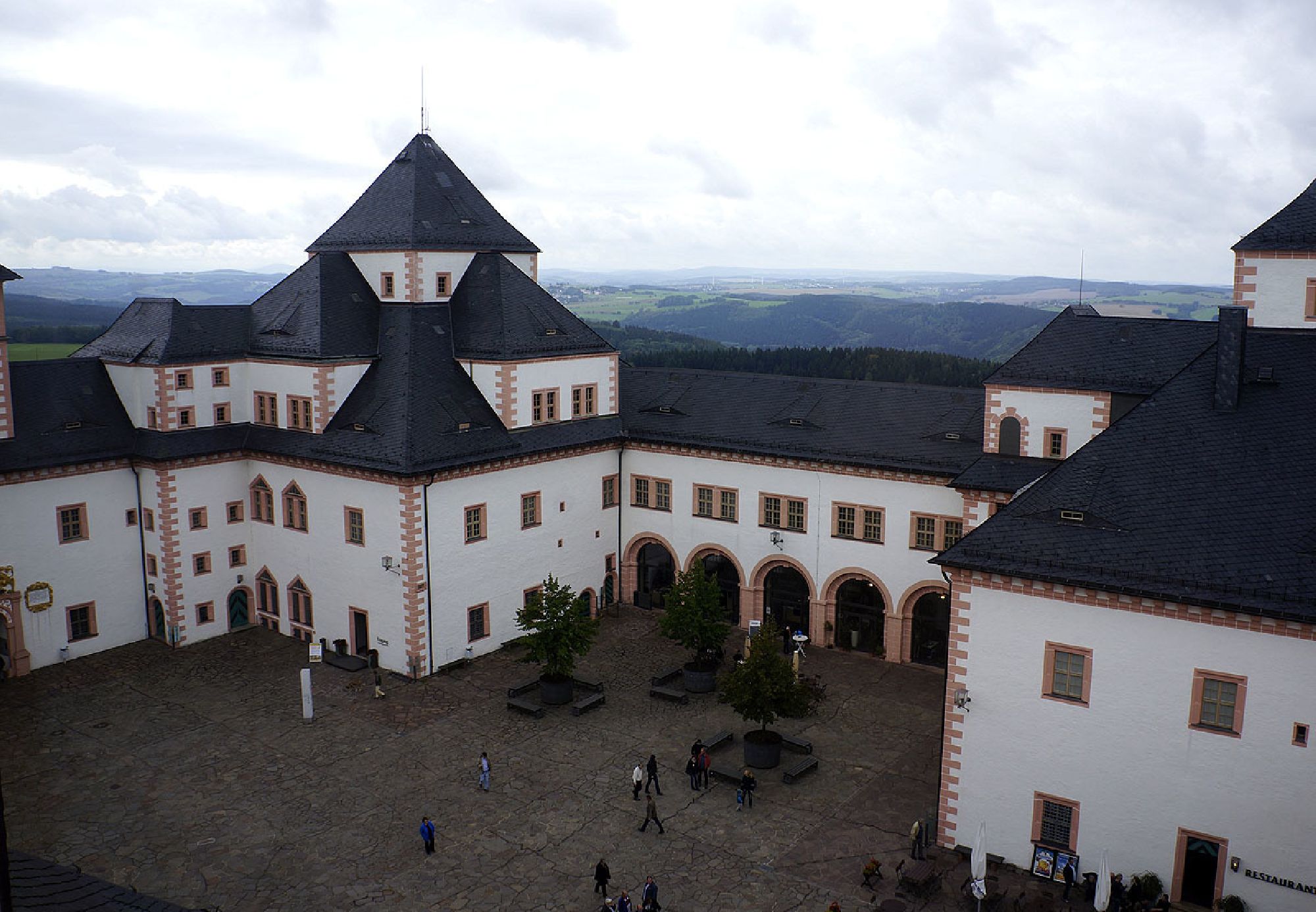 Schloss Augustusburg Blick auf Innenhof