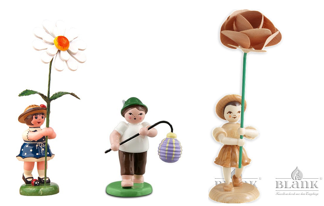 Erzgebirge Figuren Blumenkinder
