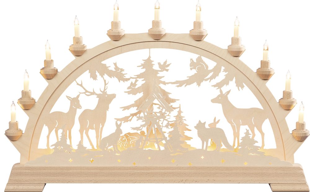 Erzgebirge Weihnachtsdeko Fenster - Schwibbogen