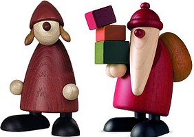 moderne Weihnachtsfiguren aus dem Erzgebirge